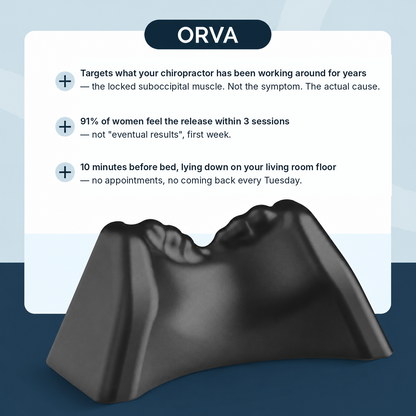 ORVA™ Posture Release Tool Reduces Dowager's Hump & Neck Pain Naturally