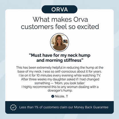 ORVA™ Posture Release Tool Reduces Dowager's Hump & Neck Pain Naturally